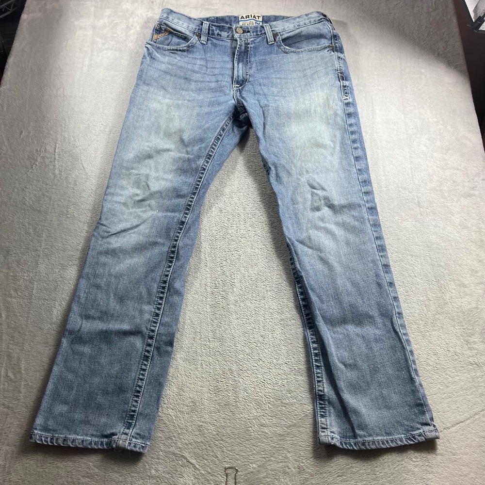 Ariat M2 Traditional Relaxed Boot Cut Jeans Mens 36x34 Medium Wash Denim